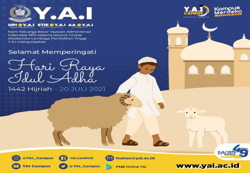 Selamat Memperingati Hari Raya Idul Adha 1442 Hijriah - 20 Juli 2021